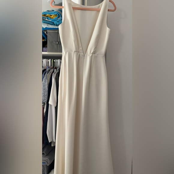 BHLDN ALICE HIGH-NECK SATIN MAXI DRESS - Picture 4 of 6